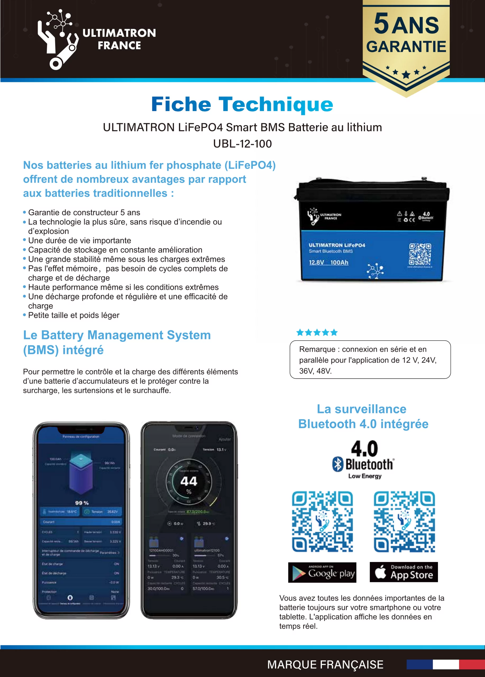 Fiche technique Ultimatron 12V100Ah-FR_1