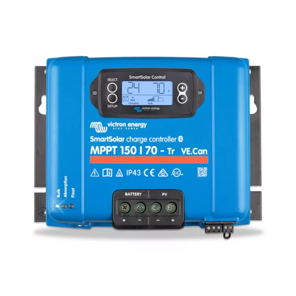 Regulateur-de-charge-70A-MPPT-150-70-Tr-VE.CAN-SmartSolar-Vitrcon-Energy-SCC115070411-Ultimatron-shop-1 Régulateur de charge 70A MPPT 150/70 Tr VE.CAN SmartSolar - Victron Energy