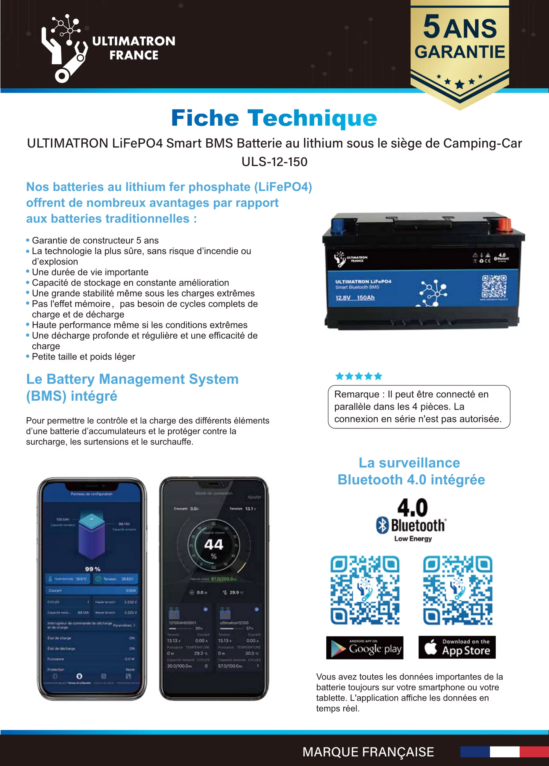 Fiche technique Ultimatron 12V 150Ah sous le siège-FR_1