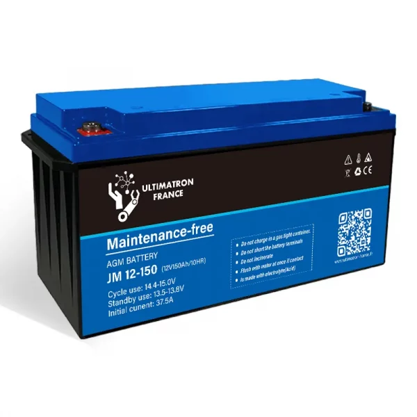 Ultimatron-shop-Batterie 150Ah 12V AGM Décharge Lente - ULTIMATRON