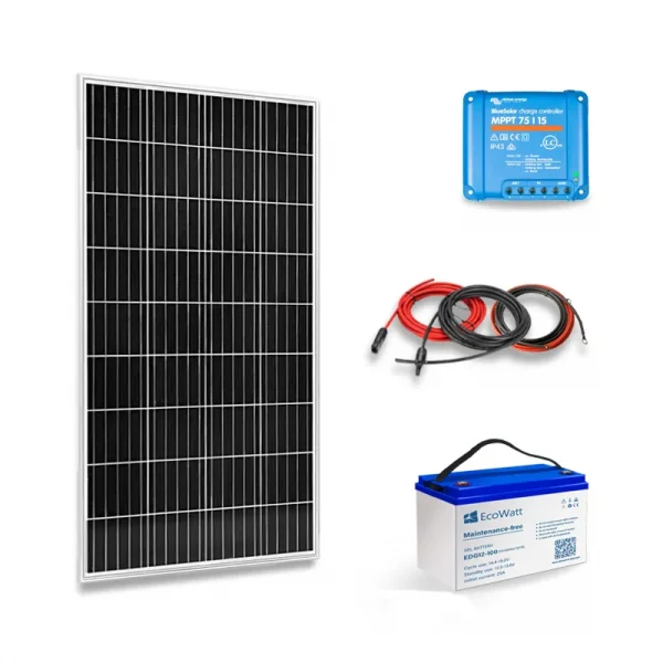 Ultimatron-shop-KIT-SOLAIRE-200W-(2-X-100W)-12V-AUTONOME-STOCKAGE-BATTERIE-1200WH-1