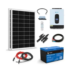 Ultimatron-shop-Kit-Solaire-200W-Autonome-Hybride-MPPT-12V-230V-1KVA-Stockage-1200WH Ultimatron-shop-Kit-Solaire-200W-Autonome-Hybride-MPPT-12V-230V-1KVA-Stockage-1200WH