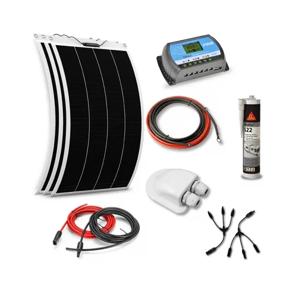 Ultimatron-shop-Kit Solaire 345w (115w x 3) 12v Souple Shingled Camping Car-Caravane-Bateau-1 Ultimatron-shop-Kit Solaire 345w (115w x 3) 12v Souple Shingled Camping Car-Caravane-Bateau-1
