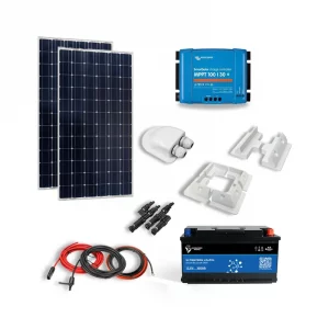 Ultimatron-shop-Kit Solaire 350w 12v Autonome-Stockage Batterie Lithium - VICTRON ENERGY-1