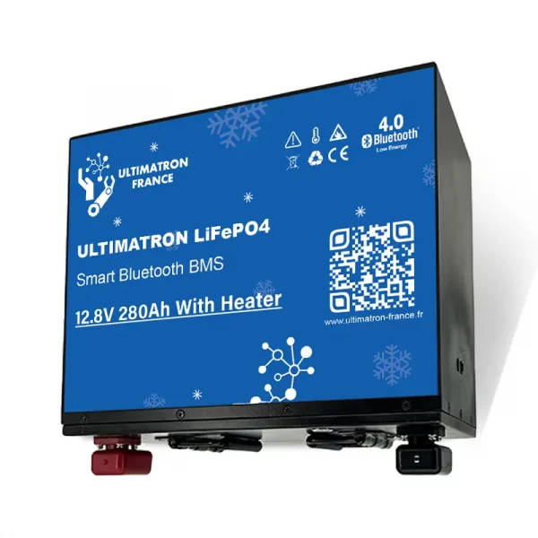 Batterie Lithium 280Ah 12V LiFePO4 sous le siège-Bluetooth-BMS-Chauffage-Ultimatron Batterie Lithium 280Ah 12V LiFePO4 sous le siège-Bluetooth-BMS-Chauffage-Ultimatron