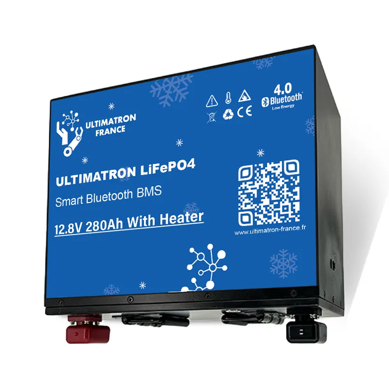 Batterie Lithium 280Ah 12V LiFePO4 sous le siège-Bluetooth-BMS-Chauffage-Ultimatron