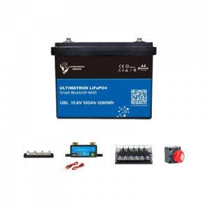 Kit Solaire Pack Protections + Batterie solaire 100Ah PRO Lithium 12V - Ultimatron Kit Solaire Pack Protections + Batterie solaire 100Ah PRO Lithium 12V - Ultimatron
