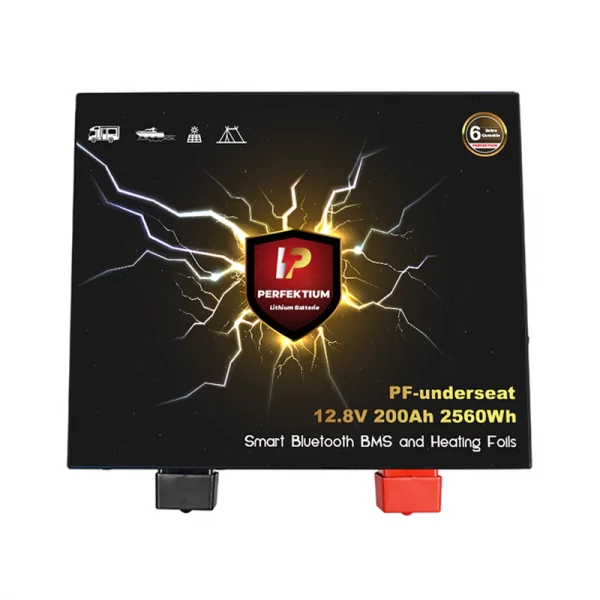 Perfectium PF SERIES Batterie Lithium LiFePO4 12.8V 200Ah Smart BMS avec Bluetooth RV batterie sous le siège avec chauffage-PF-Underseat-200Ah-H-4 Perfectium PF SERIES Batterie Lithium LiFePO4 12.8V 200Ah Smart BMS avec Bluetooth RV batterie sous le siège avec chauffage-PF-Underseat-200Ah-H-4