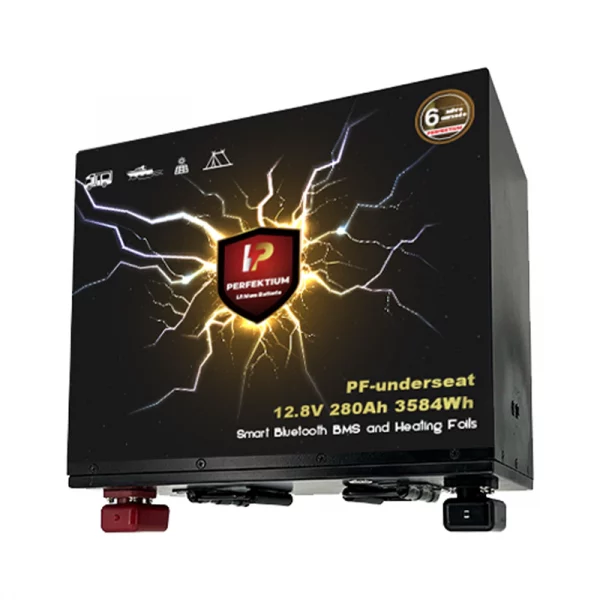 Perfectium PF SERIES Batterie Lithium LiFePO4 12.8V 280Ah Smart BMS avec Bluetooth RV batterie sous le siège avec chauffage-PF-Underseat-280Ah-H-11 Perfectium PF SERIES Batterie Lithium LiFePO4 12.8V 280Ah Smart BMS avec Bluetooth RV batterie sous le siège avec chauffage-PF-Underseat-280Ah-H-11