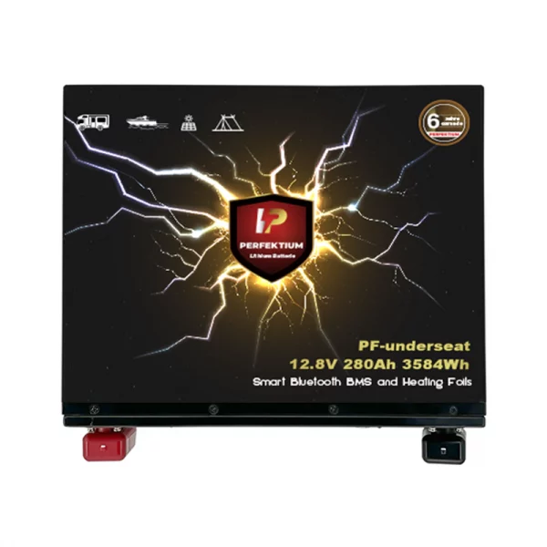 Perfectium PF SERIES Batterie Lithium LiFePO4 12.8V 280Ah Smart BMS avec Bluetooth RV batterie sous le siège avec chauffage-PF-Underseat-280Ah-H-8 Perfectium PF SERIES Batterie Lithium LiFePO4 12.8V 280Ah Smart BMS avec Bluetooth RV batterie sous le siège avec chauffage-PF-Underseat-280Ah-H-8