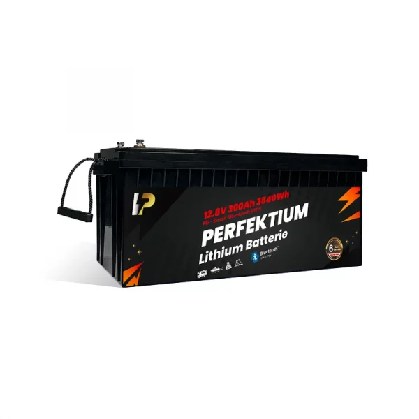 Perfektium PB SERIES Batterie au lithium LiFePO4 12,8V 300Ah PRO Smart BMS avec Bluetooth-5 Perfektium PB SERIES Batterie au lithium LiFePO4 12,8V 300Ah PRO Smart BMS avec Bluetooth-5