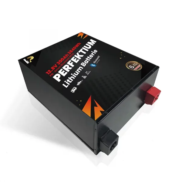 Perfektium PB SERIES Batterie au lithium LiFePO4 12,8V 300Ah Smart BMS avec Bluetooth-1