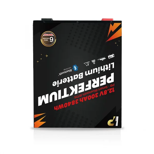 Perfektium PB SERIES Batterie au lithium LiFePO4 12,8V 300Ah Smart BMS avec Bluetooth-3