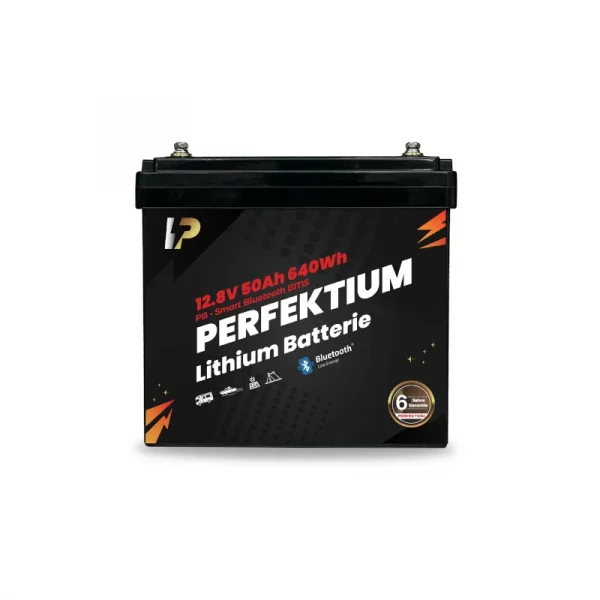 Perfektium PB SERIES Batterie au lithium LiFePO4 12,8V 50Ah Smart BMS avec Bluetooth-2