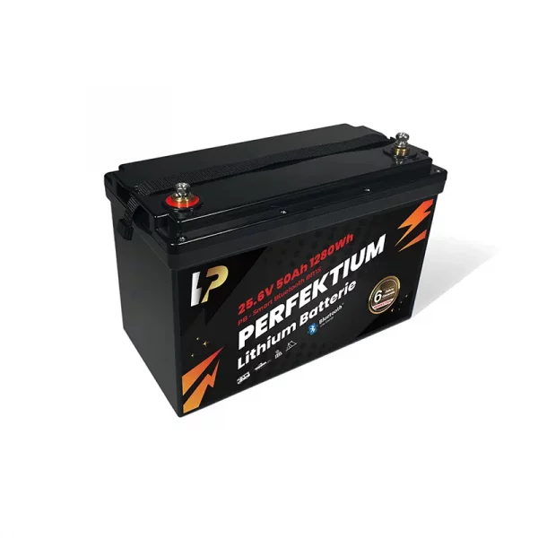 Perfektium PB SERIES Batterie au lithium LiFePO4 25,6V 50Ah Smart BMS avec Bluetooth-3