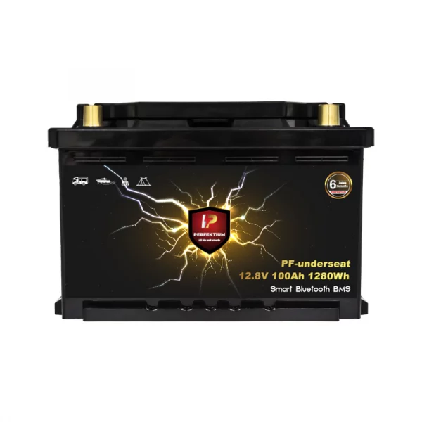 Perfektium PF SERIES Batterie Lithium LiFePO4 12.8V 100Ah LN3 Smart BMS avec Bluetooth RV Batterie sous le siège-PF-Underseat-100Ah-LN3-3 Perfektium PF SERIES Batterie Lithium LiFePO4 12.8V 100Ah LN3 Smart BMS avec Bluetooth RV Batterie sous le siège-PF-Underseat-100Ah-LN3-3