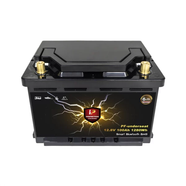 Perfektium PF SERIES Batterie Lithium LiFePO4 12.8V 100Ah LN3 Smart BMS avec Bluetooth RV Batterie sous le siège-PF-Underseat-100Ah-LN3-4 Perfektium PF SERIES Batterie Lithium LiFePO4 12.8V 100Ah LN3 Smart BMS avec Bluetooth RV Batterie sous le siège-PF-Underseat-100Ah-LN3-4