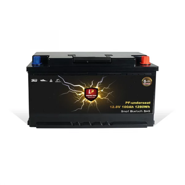 Perfektium PF SERIES Batterie Lithium LiFePO4 12.8V 100Ah Smart BMS avec Bluetooth RV Batterie sous le siège-PF-Underseat-100Ah-2