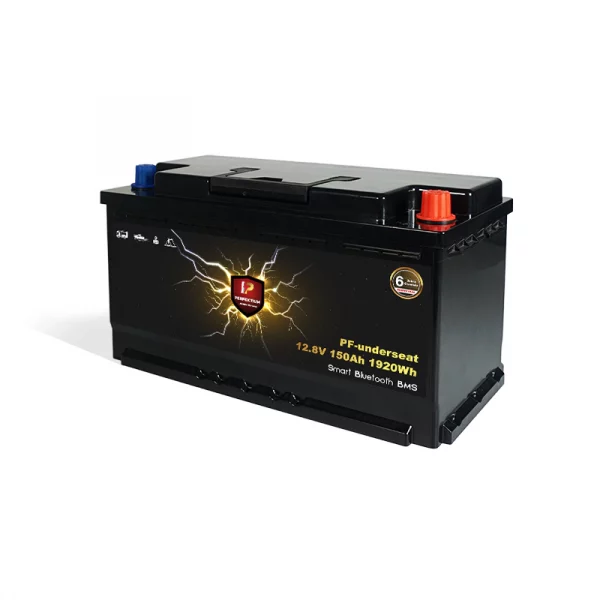 Perfektium PF SERIES Batterie Lithium LiFePO4 12.8V 150Ah Smart BMS avec Bluetooth RV Batterie sous le siège-PF-Underseat-150Ah-1
