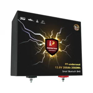Perfektium PF SERIES Batterie Lithium LiFePO4 12.8V 200Ah Smart BMS avec Bluetooth RV Batterie sous le siège-PF-Underseat-200Ah-2