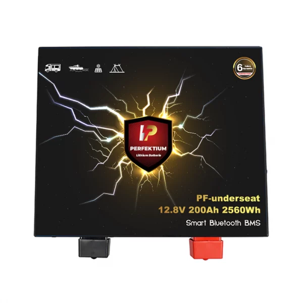 Perfektium PF SERIES Batterie Lithium LiFePO4 12.8V 200Ah Smart BMS avec Bluetooth RV Batterie sous le siège-PF-Underseat-200Ah-4