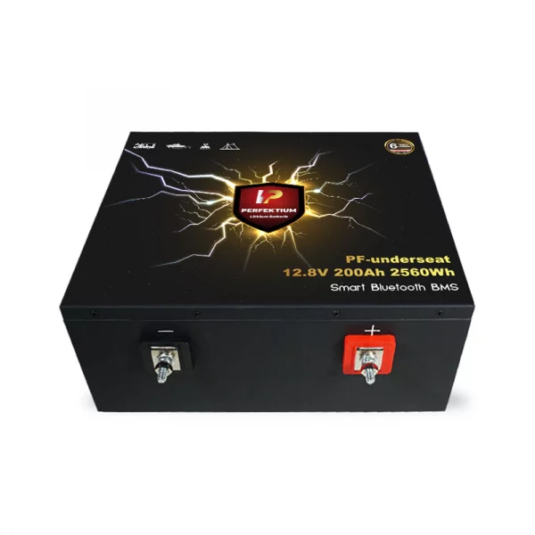 Perfektium PF SERIES Batterie Lithium LiFePO4 12.8V 200Ah Smart BMS avec Bluetooth RV Batterie sous le siège-PF-Underseat-200Ah-6