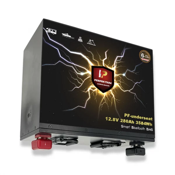 Perfektium PF SERIES Batterie Lithium LiFePO4 12.8V 280Ah Smart BMS avec Bluetooth RV Batterie sous le siège-PF-Underseat-280Ah-3