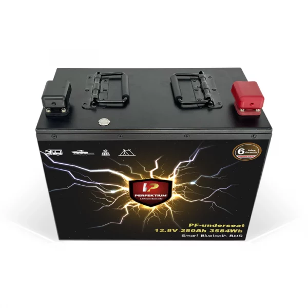 Perfektium PF SERIES Batterie Lithium LiFePO4 12.8V 280Ah Smart BMS avec Bluetooth RV Batterie sous le siège-PF-Underseat-280Ah-5