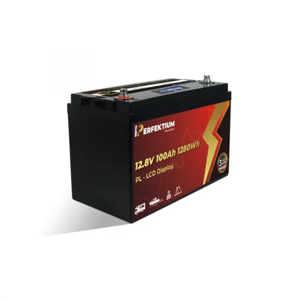 Perfektium PL SERIES Batterie au lithium LiFePO4 12,8 V 100 Ah BMS intelligent-2
