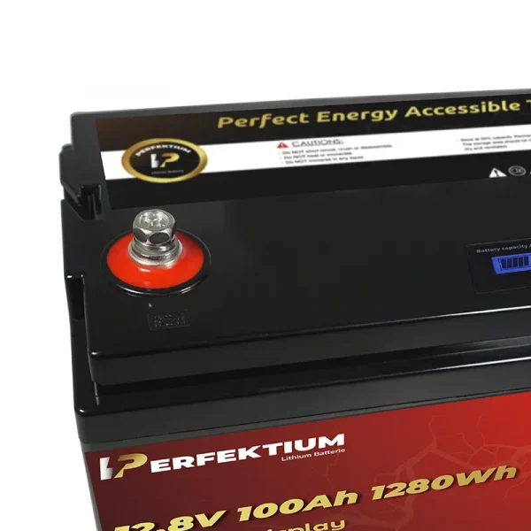 Perfektium PL SERIES Batterie au lithium LiFePO4 12,8 V 100 Ah BMS intelligent-5