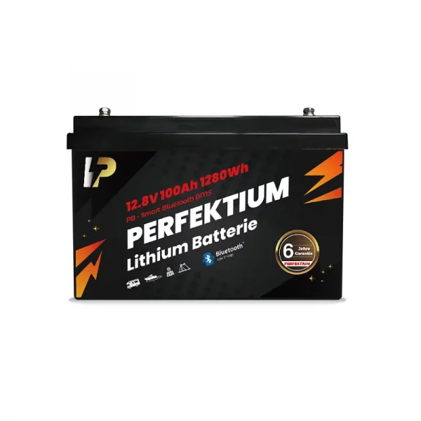 Perfektium PB SERIES Batterie au lithium LiFePO4 12,8V 100Ah PRO Smart BMS avec Bluetooth-PB-12-100-PRO-4 Perfektium PB SERIES Batterie au lithium LiFePO4 12,8V 100Ah PRO Smart BMS avec Bluetooth-PB-12-100-PRO-4