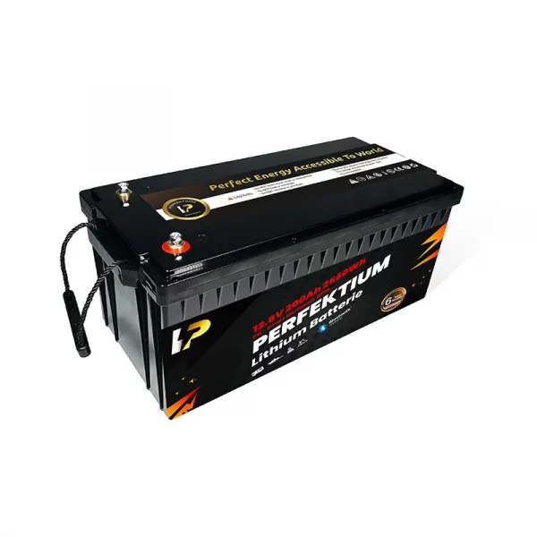Perfektium PB SERIES Batterie au lithium LiFePO4 12,8V 200Ah PRO Smart BMS avec Bluetooth-PB-12-200-PRO-1