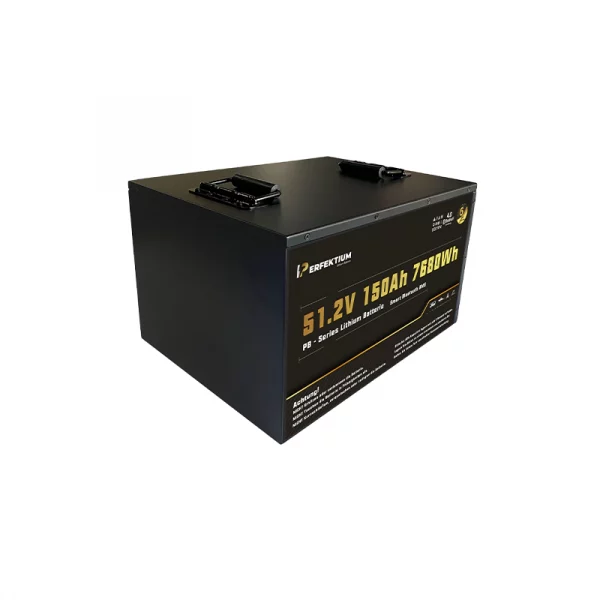Perfektium PB SERIES Batterie au lithium LiFePO4 51,2V 150Ah Smart BMS avec Bluetooth-PB-48-150-1 Perfektium PB SERIES Batterie au lithium LiFePO4 51,2V 150Ah Smart BMS avec Bluetooth-PB-48-150-1
