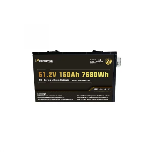 Perfektium PB SERIES Batterie au lithium LiFePO4 51,2V 150Ah Smart BMS avec Bluetooth-PB-48-150-2 Perfektium PB SERIES Batterie au lithium LiFePO4 51,2V 150Ah Smart BMS avec Bluetooth-PB-48-150-2