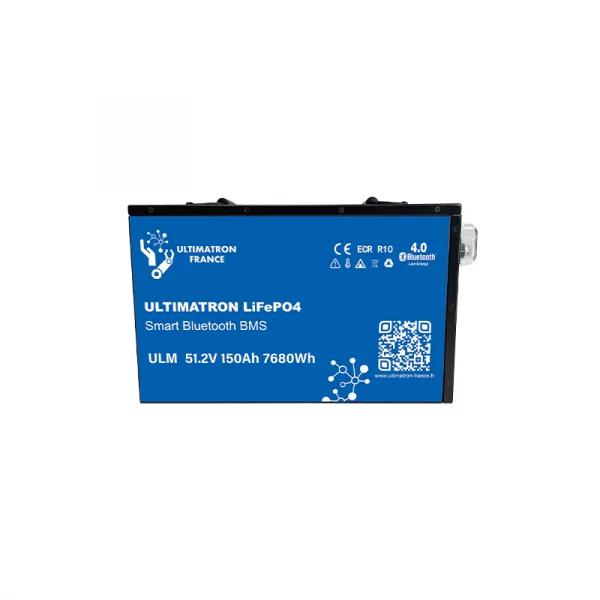 Ultimatron Batterie Lithium 51.2V 150Ah LiFePO4 Smart BMS Avec Bluetooth-ULM-48-150-3
